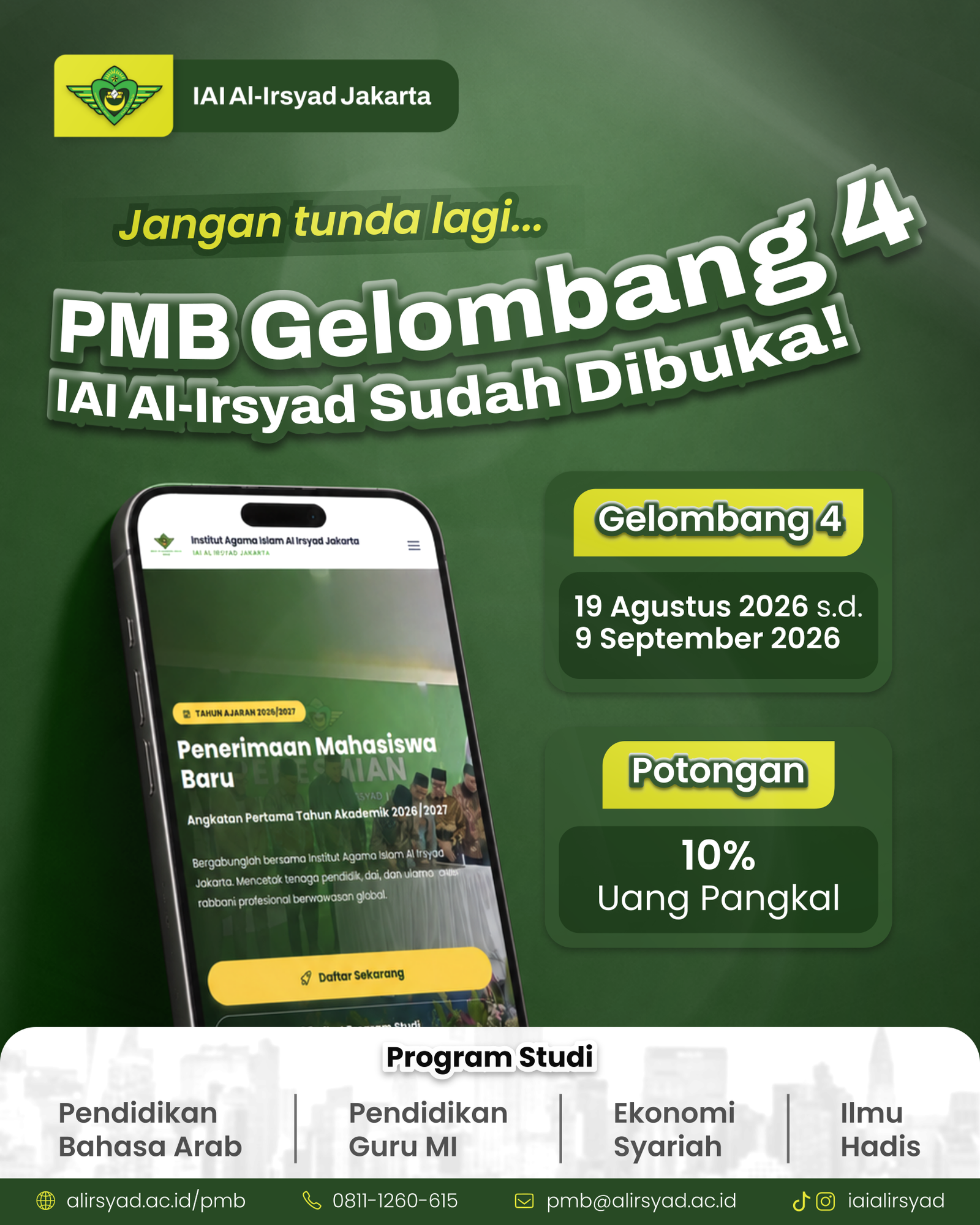 PEMBUKAAN PENDAFTARAN GELOMBANG 3